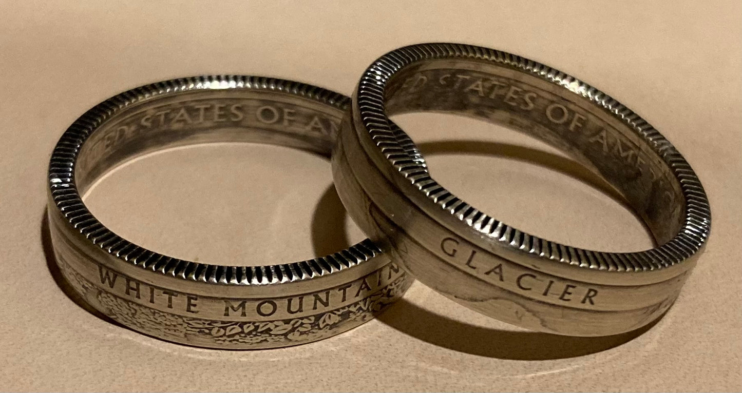 US National Park Coin Ring (90% Silver)