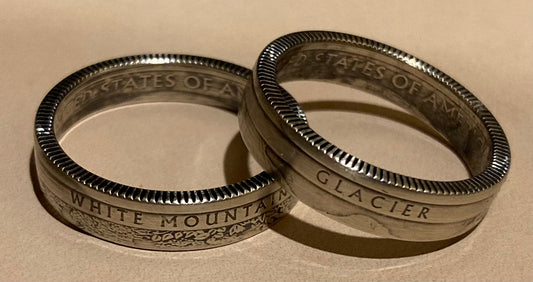 US National Park Coin Ring (90% Silver)