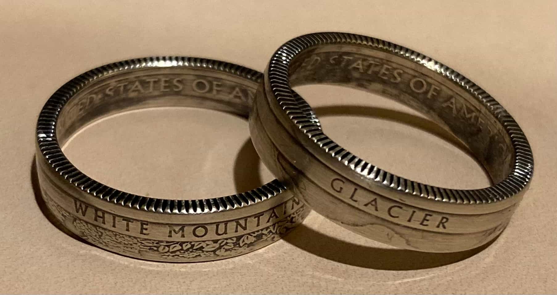 US National Park Quarter Coin Ring | 90% Silver jewelry