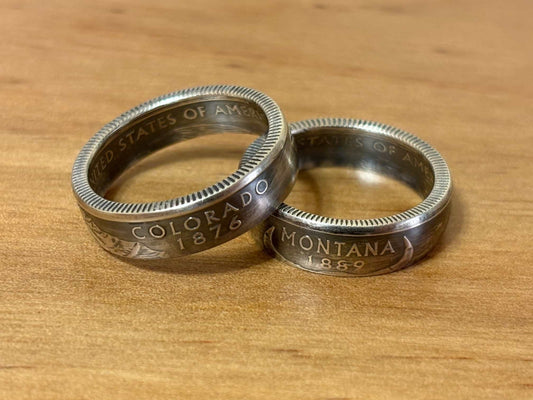 US State Quarter Coin Ring | 90% Silver jewelry